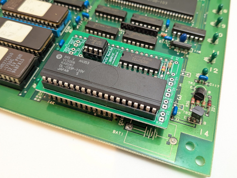 CPicSKゲーム基板装着後